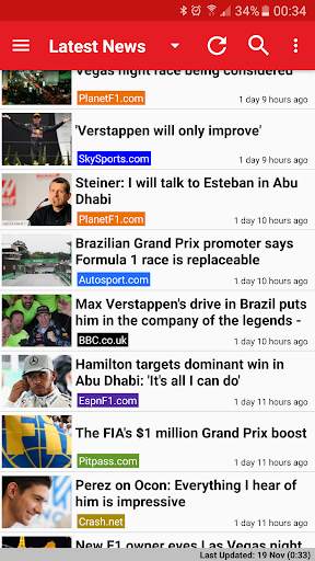 Freader1 - Formula Racing News screenshot 1