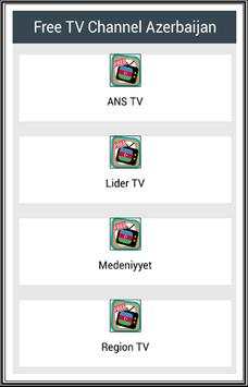 Free TV Channel Azerbaijan screenshot 1