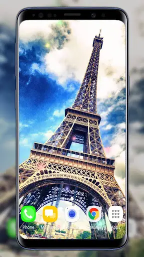 Paris Live Wallpaper 1 تصوير الشاشة
