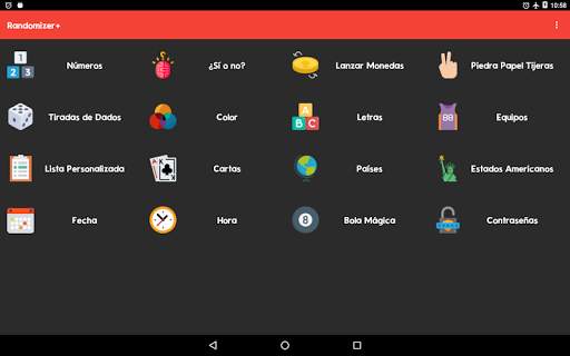 Randomizer  Generar opciones al azar y decidir screenshot 13