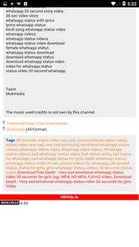 WhatsApp Video Status screenshot 1