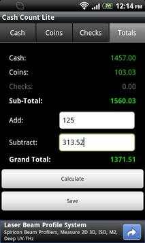Cash Count Lite screenshot 5