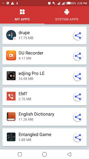 Bluetooth App Share   Backup screenshot 1