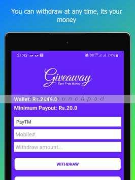 GiveAway - Earn money स्क्रीनशॉट 8