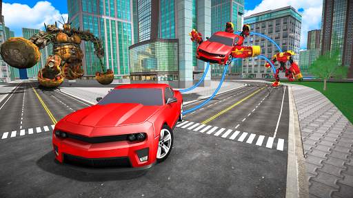 Drone Robot Car Shooting - Transform Robot Games screenshot 5