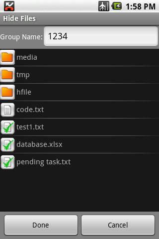 Hide Files screenshot 2