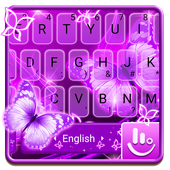 Neon Purple Butterfly icon
