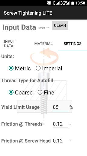 Screw Tightening LITE screenshot 3