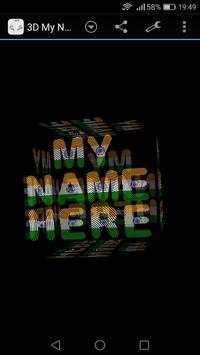 3D My Name India LWP screenshot 1