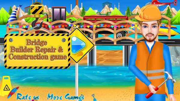 Bridge builder Repair & Construction Game screenshot 1