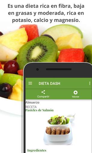 Dieta DASH para la presión arterial alta. screenshot 5