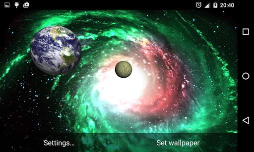 3D Galaxy Live Wallpaper HD screenshot 6