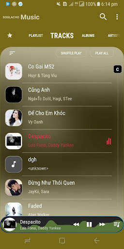 Music player One UI S10 S10  screenshot 2
