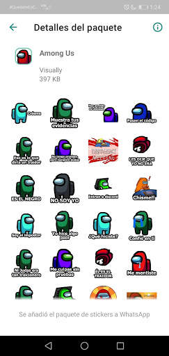 Sticker de personajes Among Us para WhatsApp screenshot 5
