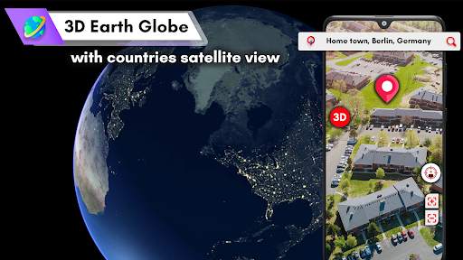 Live Earth Map HD-GPS Satellite & Live Street View screenshot 4