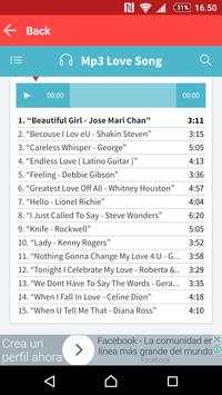 Mp3 Love Song Latin screenshot 3