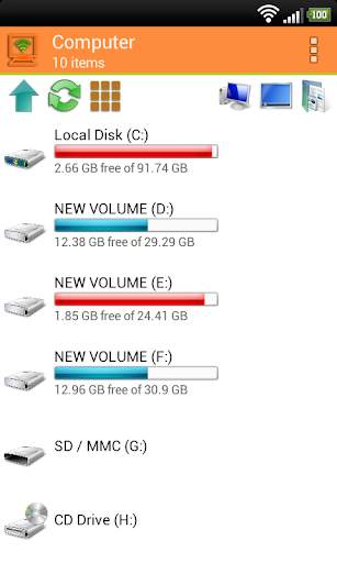 WiFi PC File Explorer Pro screenshot 1