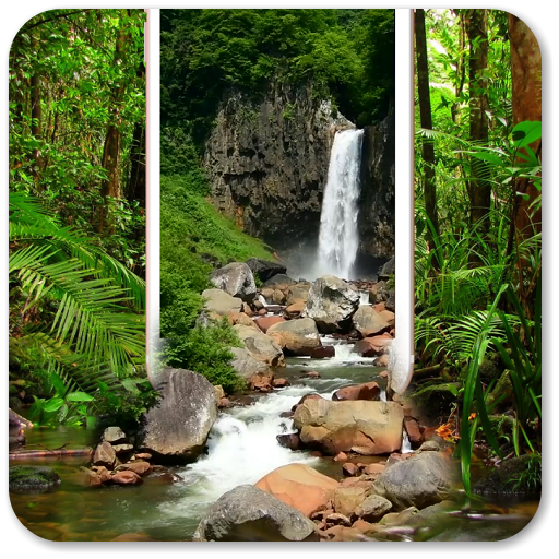 Forest Waterfall Live Wallpaper icon