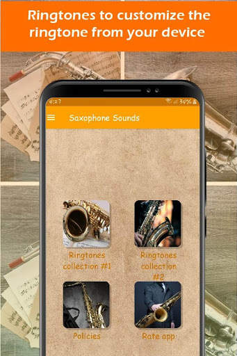 saxophone ringtones, saxophone sounds screenshot 1