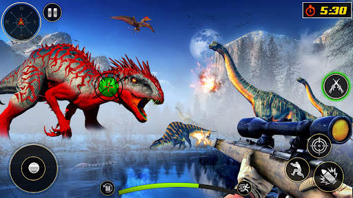 Wild Dinosaur 3D Hunting games screenshot 5