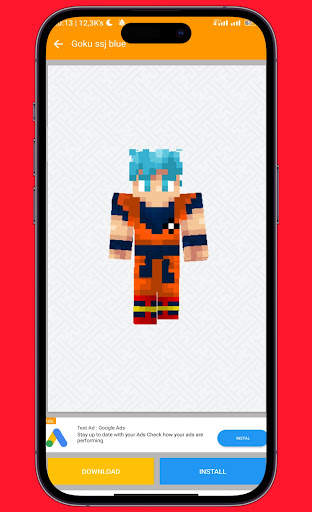Goku Skin for Minecraft PE screenshot 4