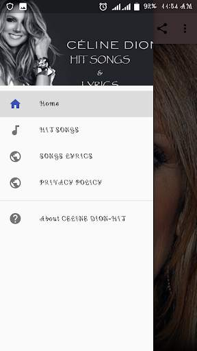 CELINE DION-HIT SONGS & LYRICS screenshot 1