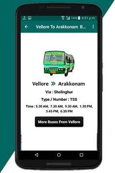 Vellore Bus Info screenshot 3