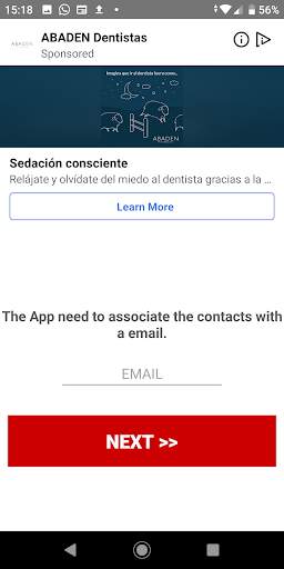Backup Contacts 4 تصوير الشاشة