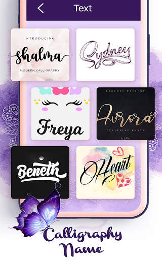 Calligraphy Fonts Stylish Name Words App screenshot 8