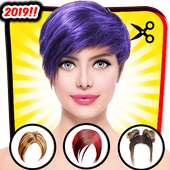 Short hair styler for women logo
