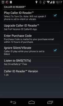 Caller ID Reader - Speak Calls 1 تصوير الشاشة