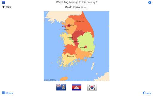 World country and flag quiz Mx screenshot 3