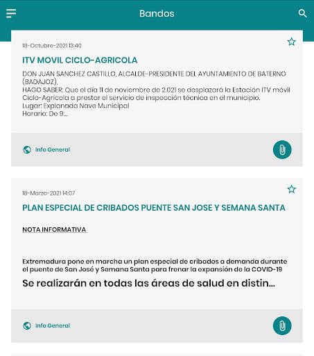 Baterno Informa скриншот 2