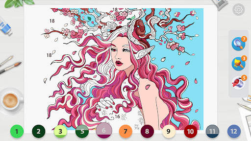 Anime Paint - ASMR Color screenshot 2