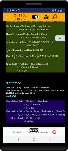 Account Class-11 Solutions (D K Goel) 2019 screenshot 8