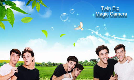 Twin Pic Magic Camera : selfie fly clone camera screenshot 2