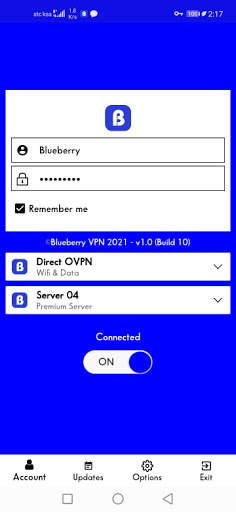 Blueberry VPN screenshot 1