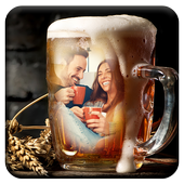 Wine Glass Photo Frame icon
