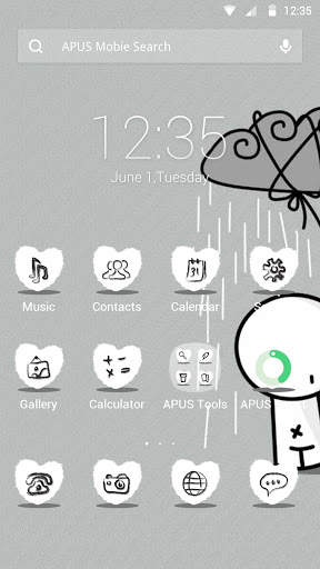 I MISS YOU theme for APUS screenshot 1