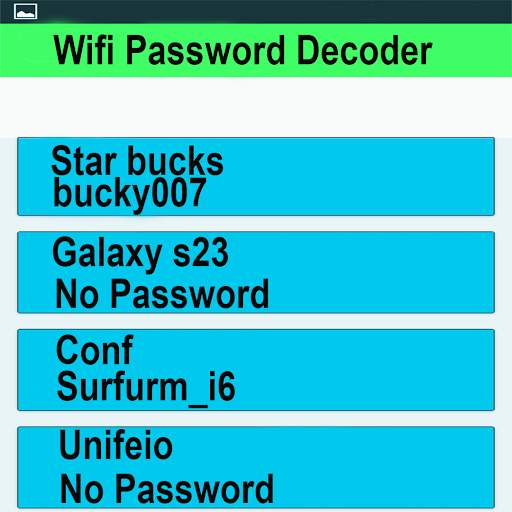 Wifi Password Decoder screenshot 1