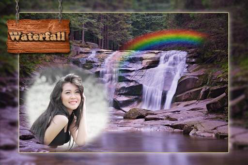 Waterfall Photo Frame 1 تصوير الشاشة