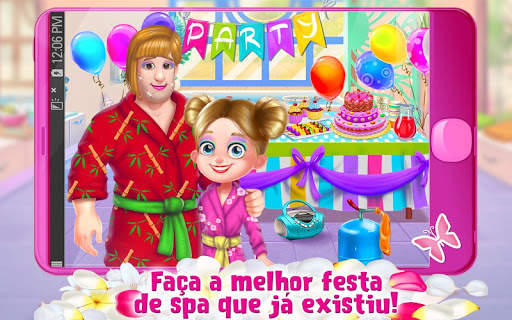 Spa com o Papai — Aventura de Embelezamento screenshot 4