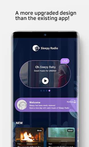Sleep sounds and calm sleep music - Sleepy Radio screenshot 1