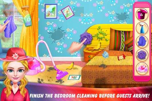Girls Hotel Room Cleaning Hostess Game screenshot 3