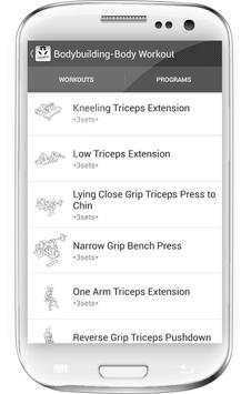 Bodybuilding-Body Workout screenshot 4