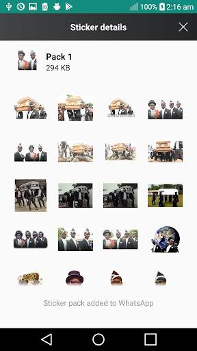 Coffin dance whats stickers screenshot 2