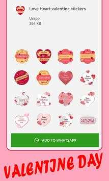 Valentine Days Aufkleber für WhatsApp WAStickerapp screenshot 1