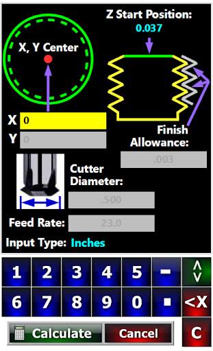 CNC Thread Milling Cutting Programming Machine screenshot 6