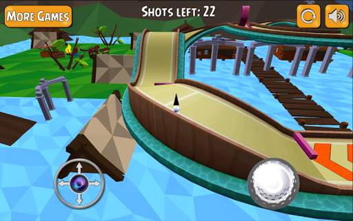 Mini Golf 3D Course King स्क्रीनशॉट 7