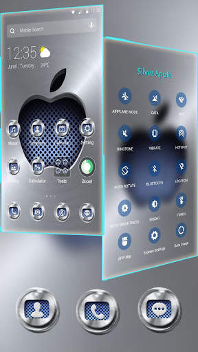 Metallic Apple Theme APUS Launcher screenshot 3